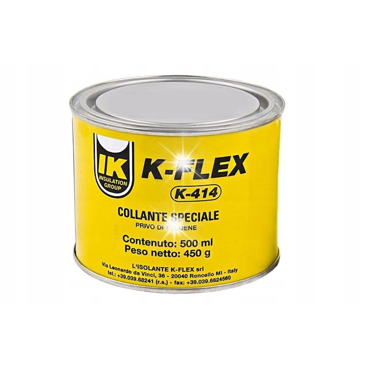 Adeziv K-Flex K-414, 50ml, pentru izolatie, rezistent la temperaturi de -40C la +105C, culoare maronie