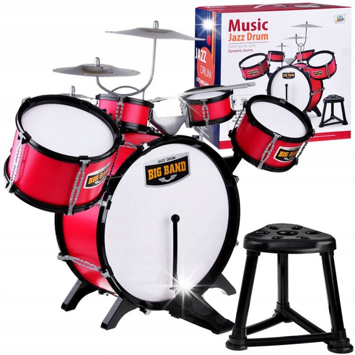 Rock ütőhangszer szett, Jokomisiada, székkel, többszínű, 59x77cm