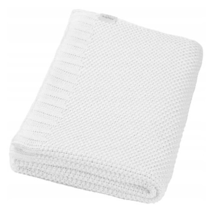 Детско одеяло, BabyMatex, 100% памук, 75x100см, бяло