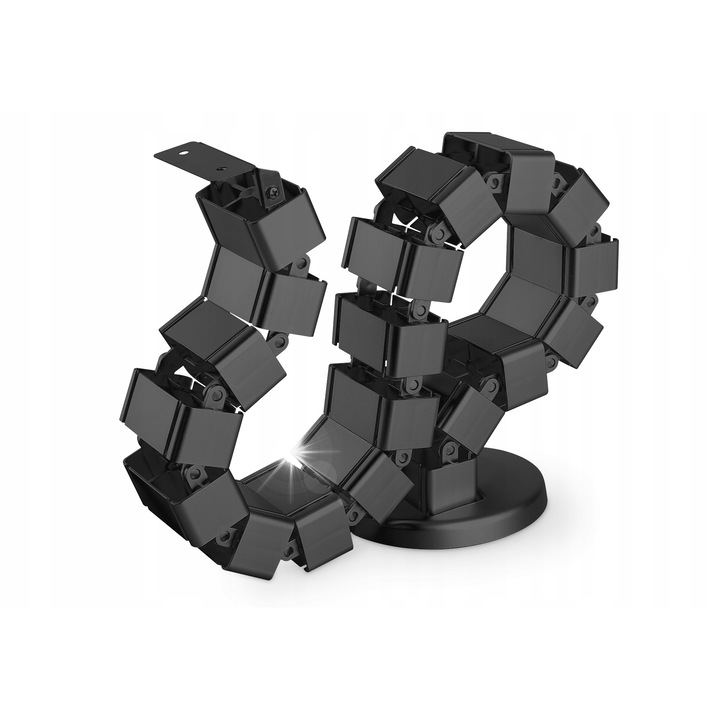 Органайзер за кабели Digitus, черен, 130x6,7x3,5см