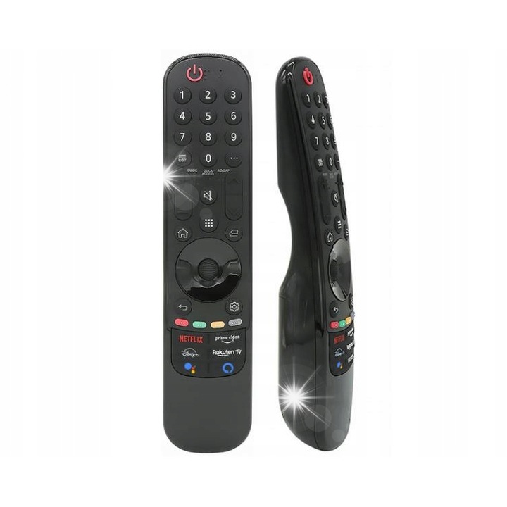Универсално дистанционно Lamex, съвместимо с телевизори LG, функции Netflix и Google Assistant, компактни размери