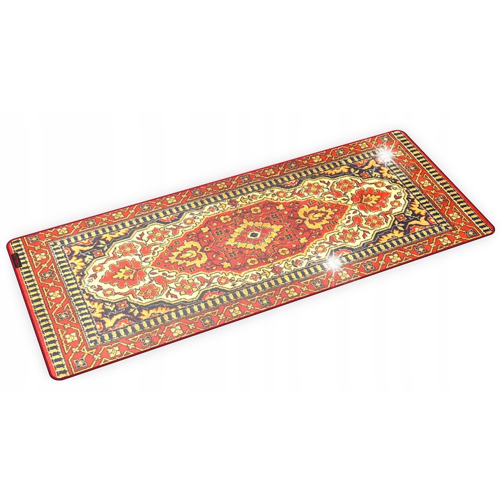 Подложка за мишка тип килим, Krux Space XXL, 400x970 мм, микрофибър, противоплъзгаща, червена