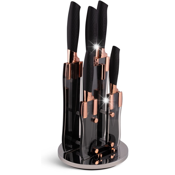 Set de cutite Edenberg, 6 elemente, otel inoxidabil, ergonomic