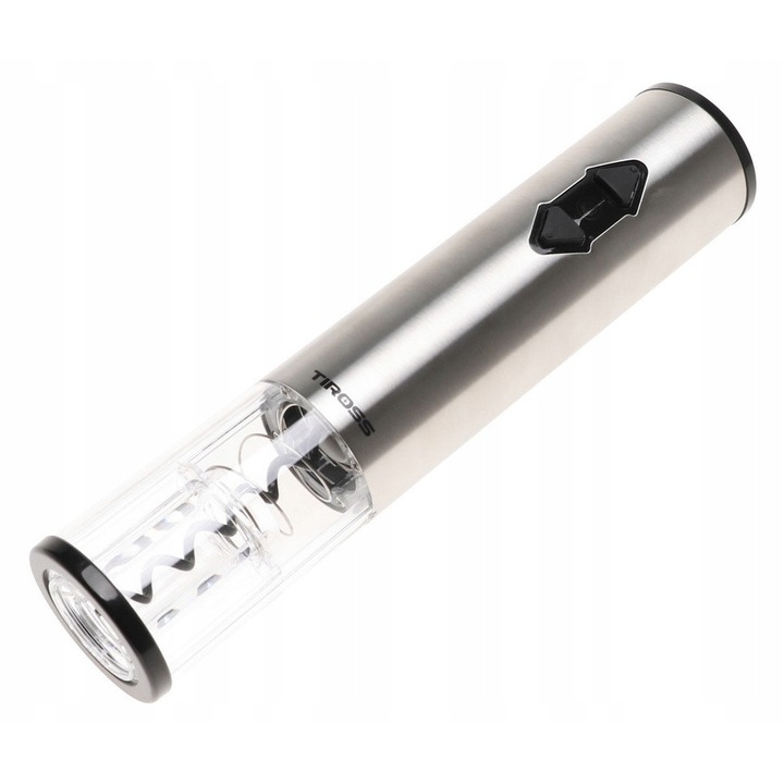 Tirbuson electric, Tiross, model TS2906, inox, 22,5x5cm, cu spirala de rezerva