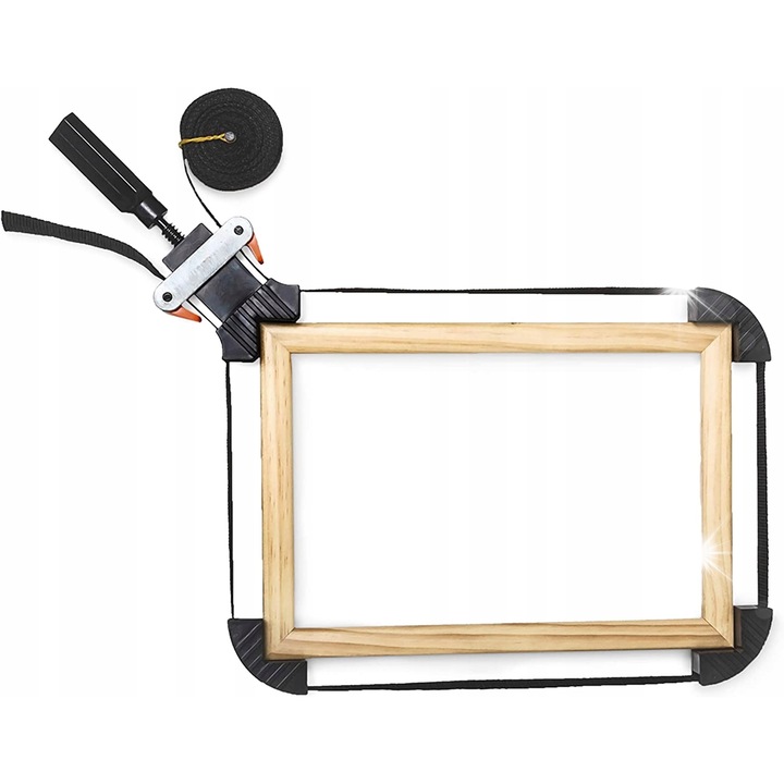 Clema de fixare Relaxdays pentru lipirea ramelor, 4 stifturi, 28x10x3cm, material rezistent