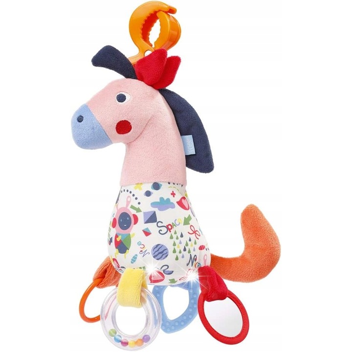 Играчка за количка, Fehn, конче, ярки цветове, 30см, комплект