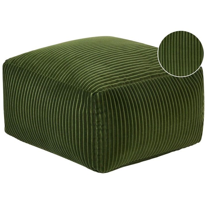 Puff Mukki Sötétzöld Pamut