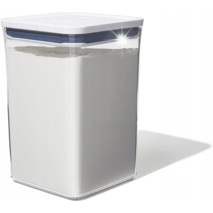 Cutie alimentara Oxo, 4,2 l, alb, transparent, 24x16cm, set 1 buc.