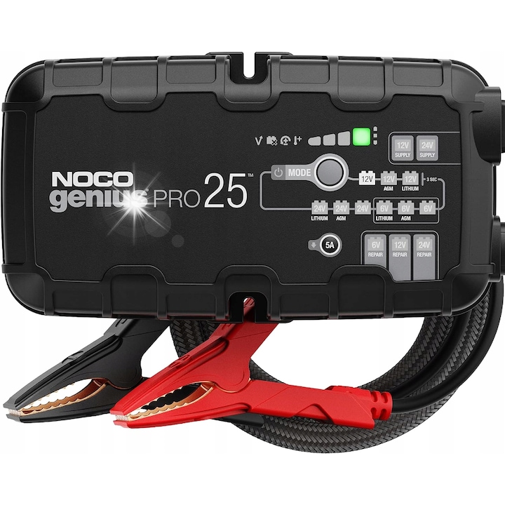 Redresor auto Noco Jump Starter Booster Powerbank GENIUSPRO25, 6V/12V/24V, 25A, multicolor