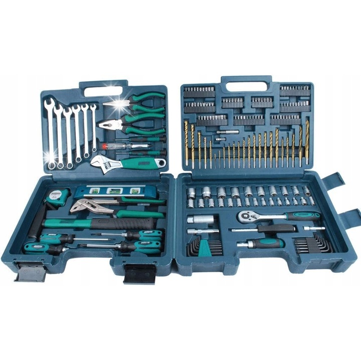 Set unelte Bruder Mannesmann 176 piese, diverse dimensiuni, 6,3x25mm, 10mm, crom-vanadiu