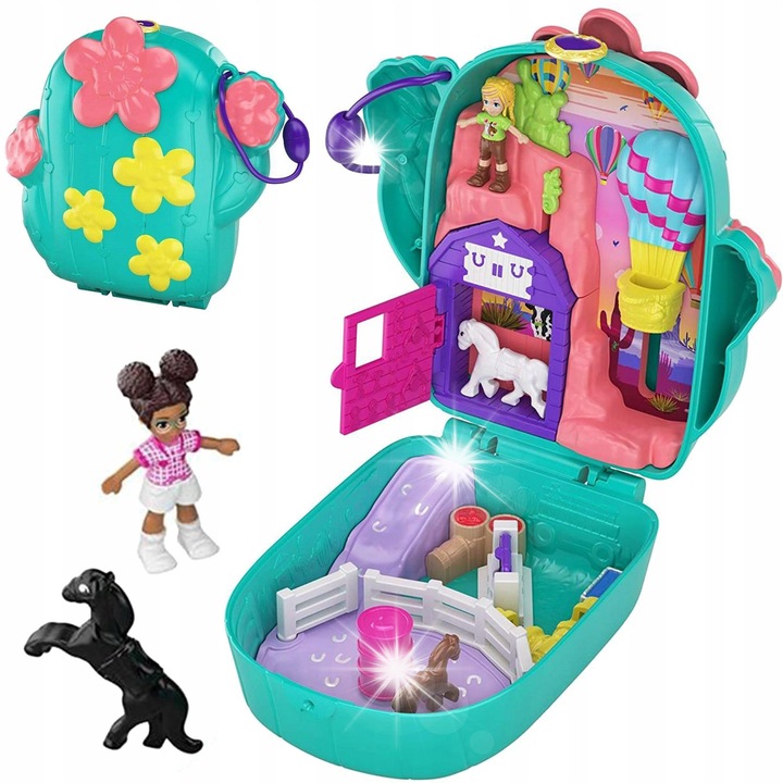 Компактен комплект Polly Pocket, фигурка, аксесоари, малък размер