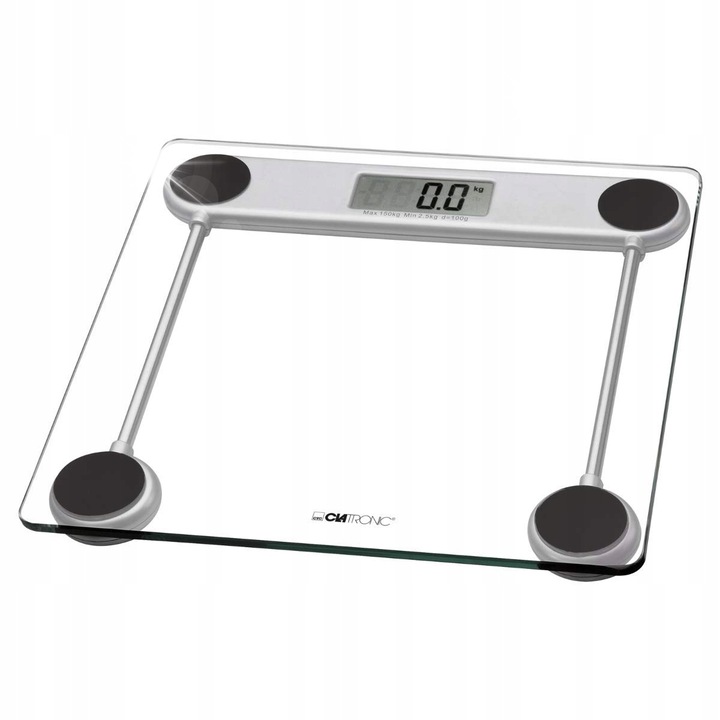 Cantar corporal Clatronic PW 3368, 150kg, alb, 2,5x2,5x2,5cm