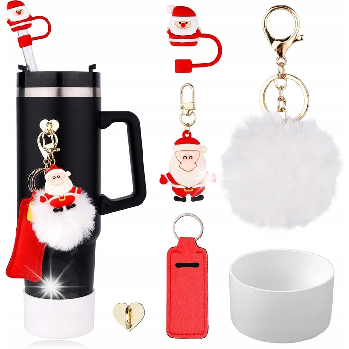 Комплект празнични аксесоари за чаши, Stanley, 30 oz и 40 oz, първокласни материали, практичен дизайн