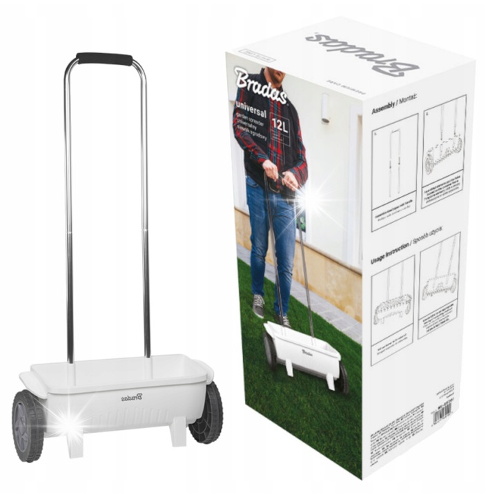 Semanator universal 12L, WHITE LINE, capacitate 12L, latime de lucru 45cm, alb