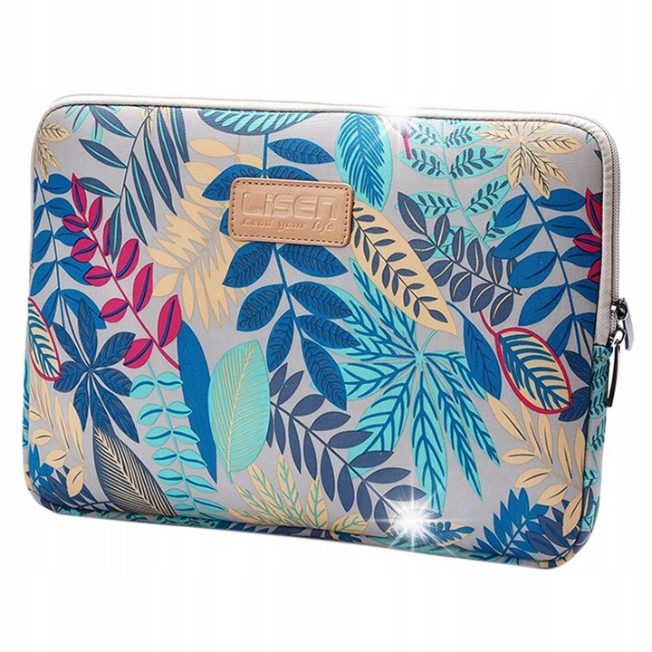 Etui universal pentru laptop, DKM, 13-14 inch, impermeabil, interior din plus, 36,5x26x1,7cm