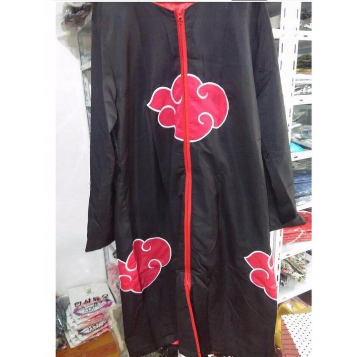 Costum carnaval DKM, Naruto Shippuden, peleryna Akatsuki, poliester, 60x105cm