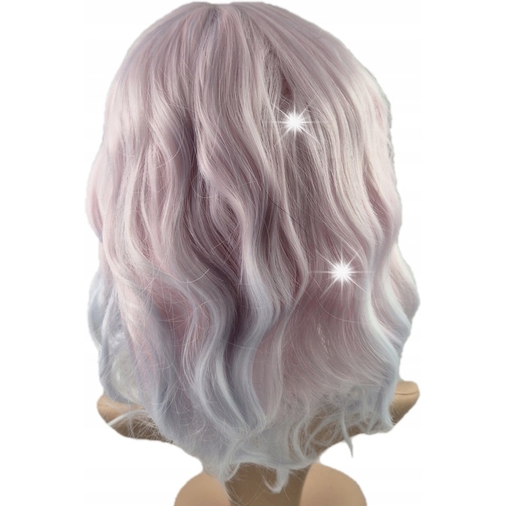 DKM 40c Ombre Cosplay Paróka, aszimmetrikus frufruval