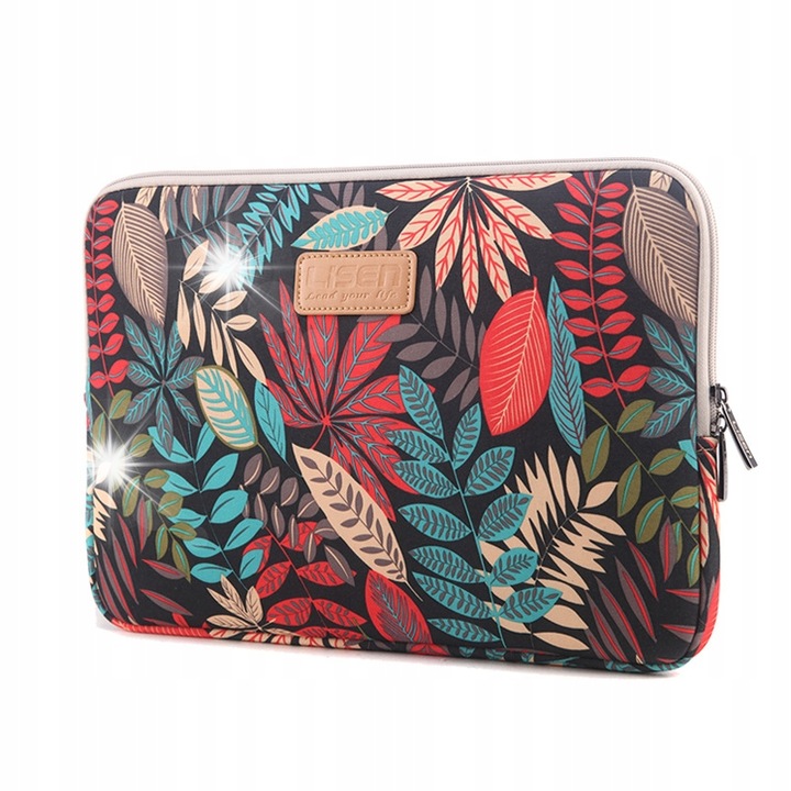 Etui universal pentru laptop, DKM, 13-14 inch, impermeabil, interior din plus, 36,5x26x1,7cm