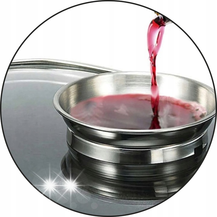 Gránit négyzetes edény fedővel, Edenberg, 28x28cm, 6.5L, márvány, szett 2 szilikon kesztyűvel