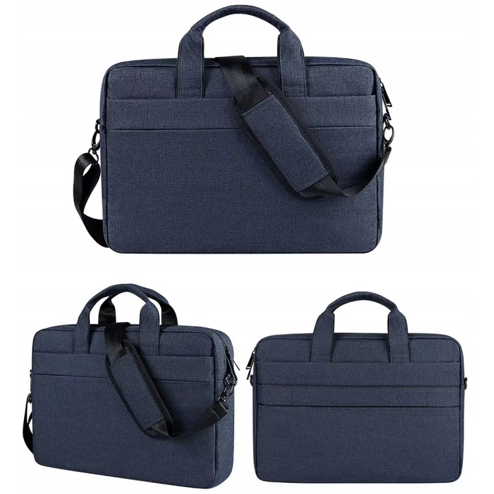 Geanta laptop DKM, 13-13,3 inch, impermeabila, cu curea reglabila, 34x23,5x5,5 cm