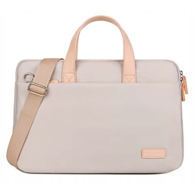 Geanta laptop DKM, 15-16 inch, waterproof, cu curea reglabila, 41x29x2,5-4,5 cm, set cu buzunar extern.