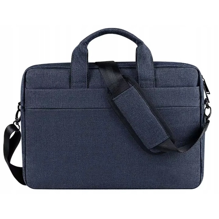 Geanta laptop DKM, 15-17 inch, impermeabila, cu curea reglabila, 40x29x4,5cm