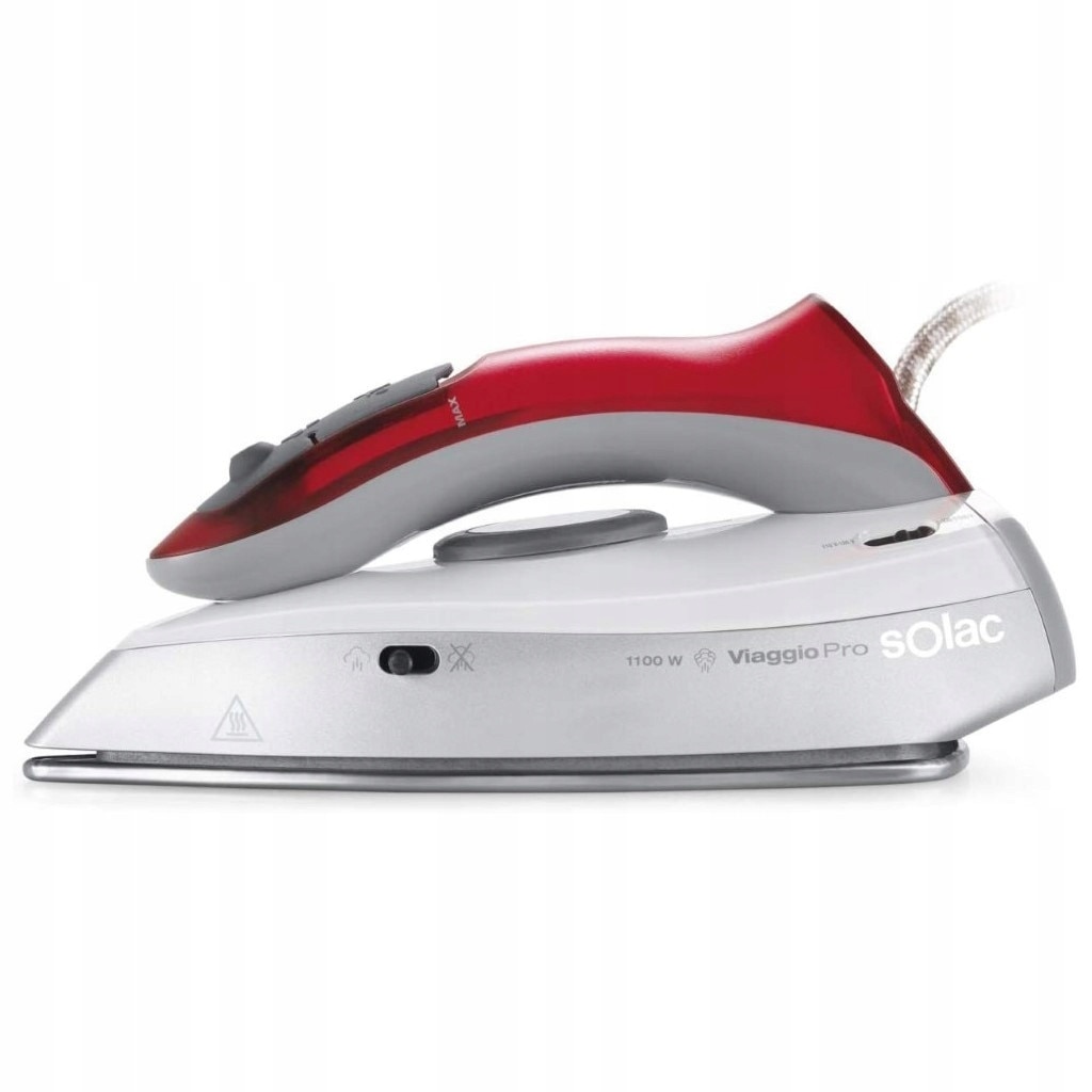Fier de calcat cu abur Solac, 1100W, 45g/min, capacitate rezervor 90ml, ceramica, compact