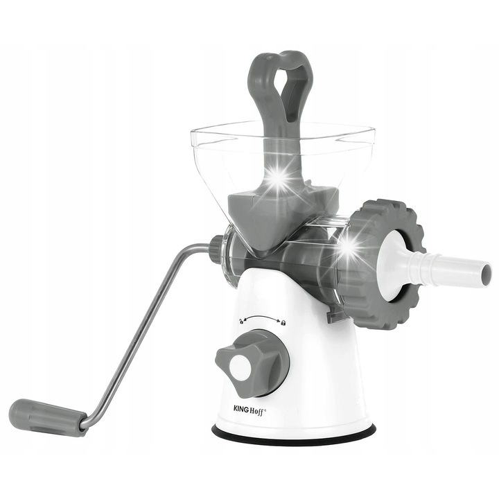 Ръчна месомелачка Kinghoff KH-1874, 2 сменяеми ножа, със стабилна опора