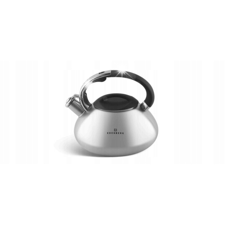 Чайник от неръждаема стомана Edenberg 3.0L, сатениран, за всички видове котлони