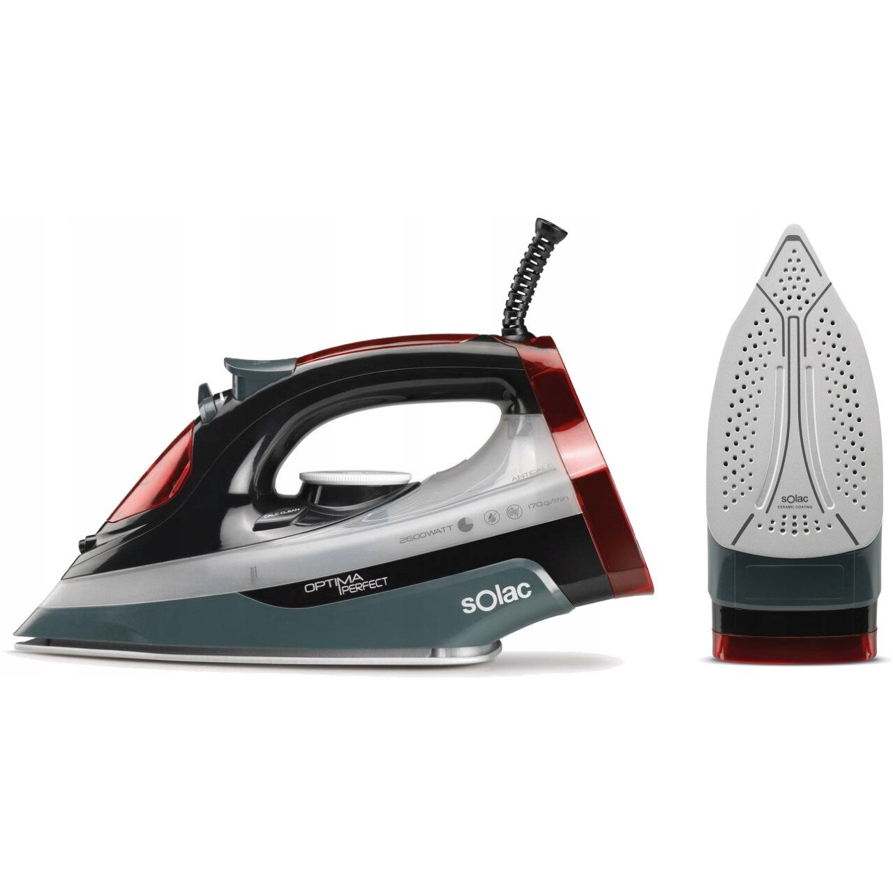Fier de calcat Solac PV2004 ceramic gri deschis 120g/min 30g/min 120x30cm
