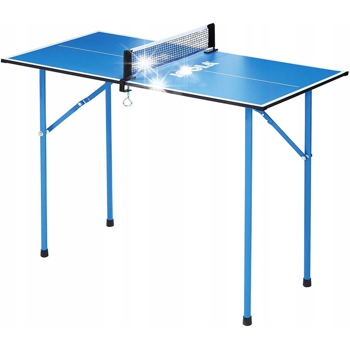 Masa de tenis Joola MINI, 47x90x86cm, albastra, pliabila, usor de transportat