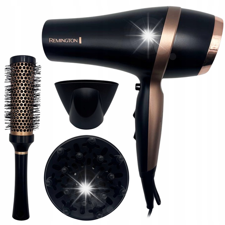 Сешоар Remington Salon Smooth 2100W, комплект с дифузер, концентратор, четка и калъф