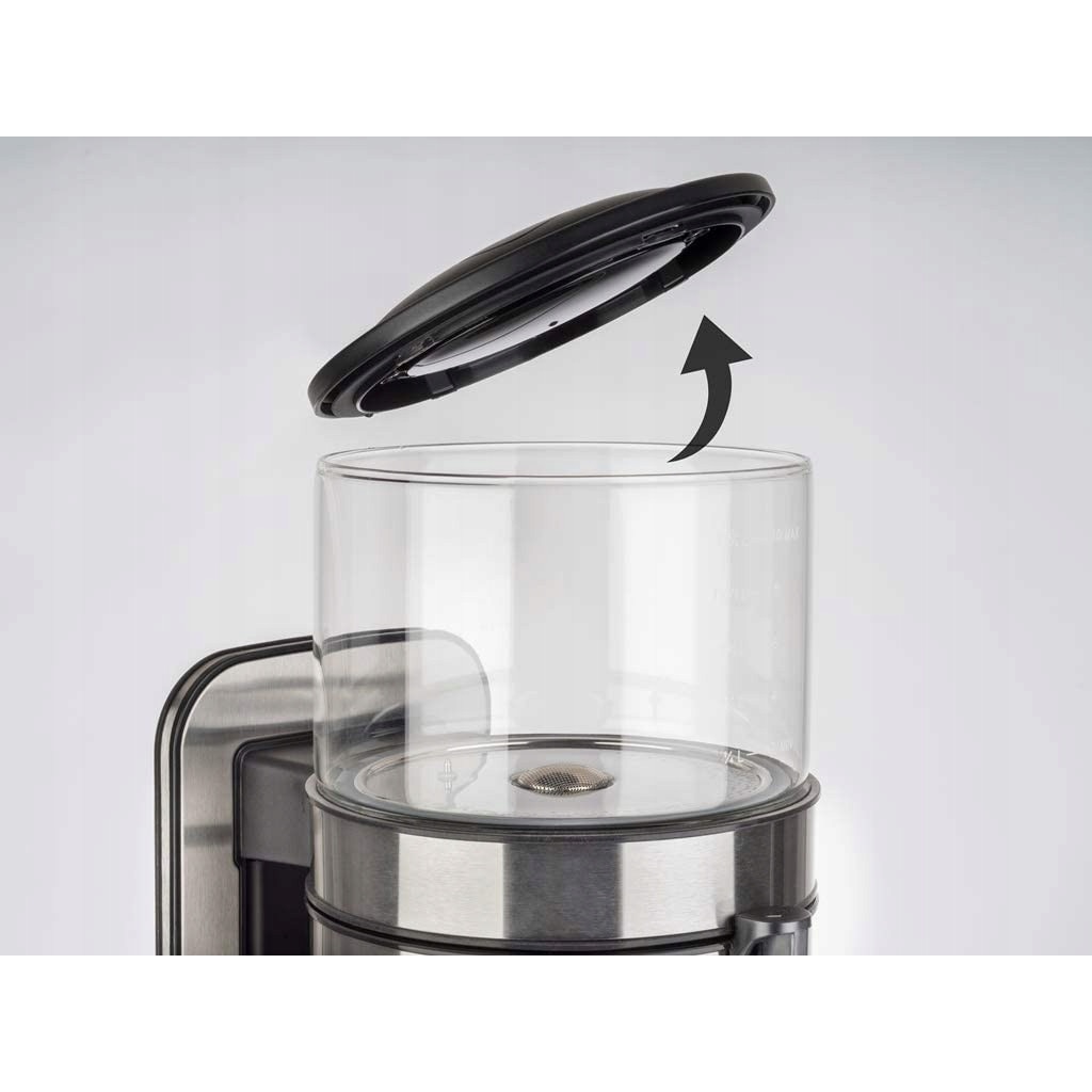 Cafetiera Korona, 1,25L, inox, 1800W, 25x19,5x42,5cm