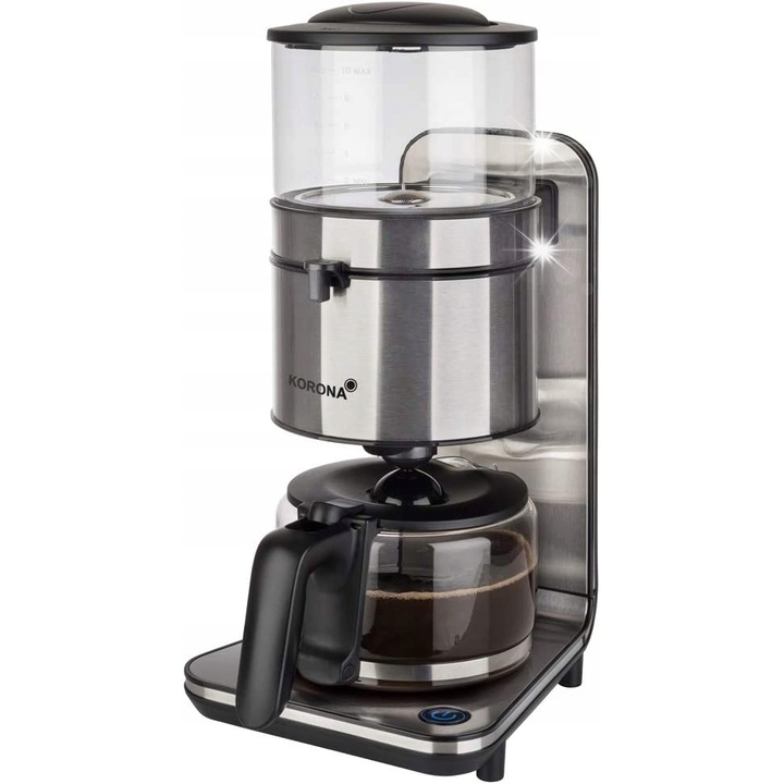 Cafetiera Korona, 1,25L, inox, 1800W, 25x19,5x42,5cm