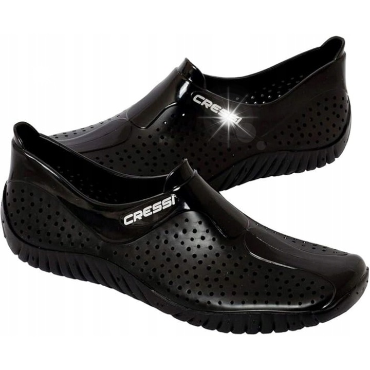 Cressi vízi cipő, 40-es méret, fekete, csúszásmentes, rugalmas anyag
