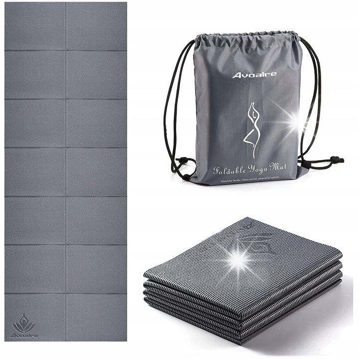 Saltea antrenament Campteck, roz, 173x61cm, antiderapanta, pliabila