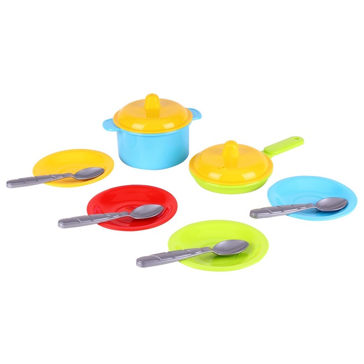 Set ustensile de bucatarie pentru copii, Multicolor