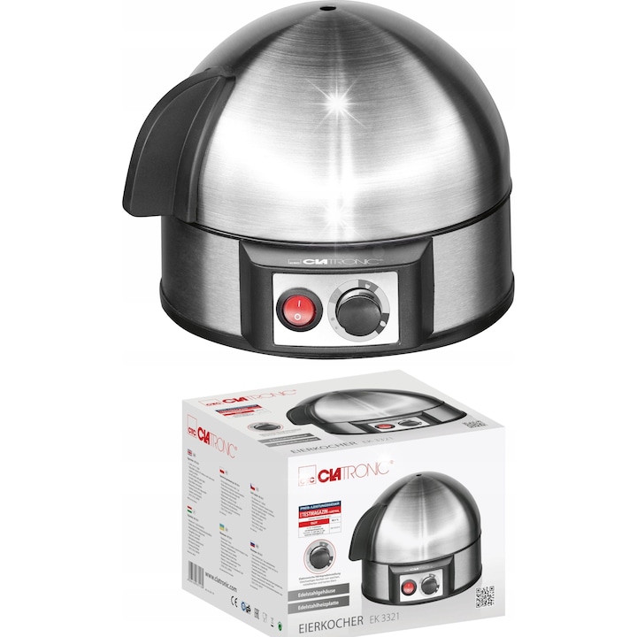 Fierbator Concept RK 4082 , Sticla-Inox 1,7 l, 2200w, Siguranta tripla, Strix Conector , culoare gri inchis