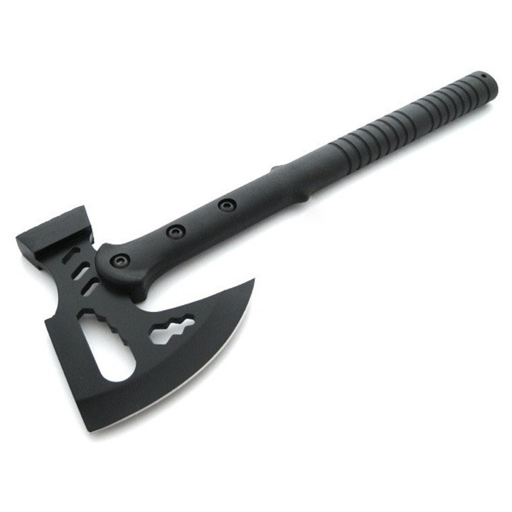 Topor BSH ADVENTURE N-745C, 42cm, cu mana din ABS, cutit si ciocan, negru