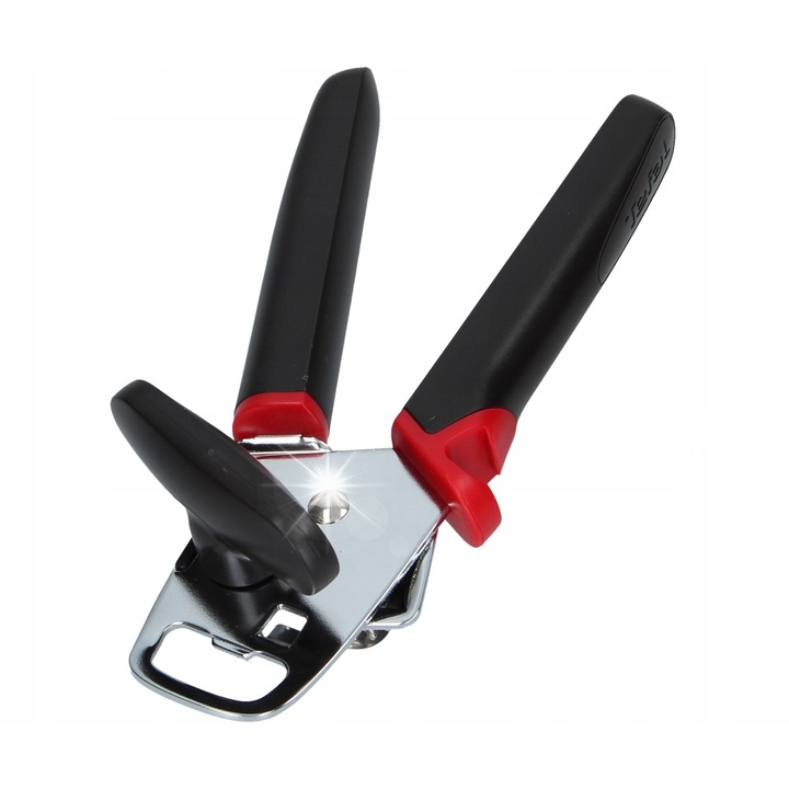 Tefal konzervnyitó, rozsdamentes acél, műanyag, fekete, 230C-ig hőálló, mosogatógépben mosható