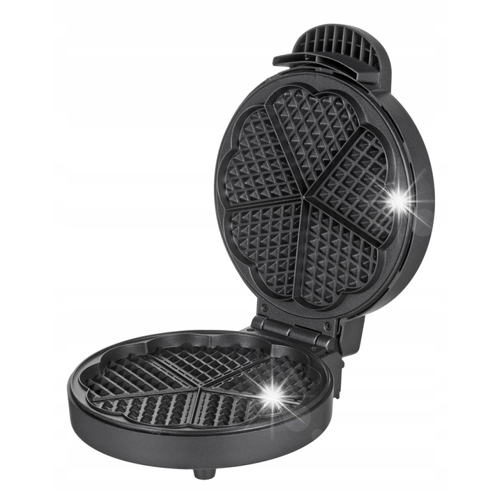 Gofroniera electrica Clatronic WA 3492, 1000 W, 5 forme, neagra