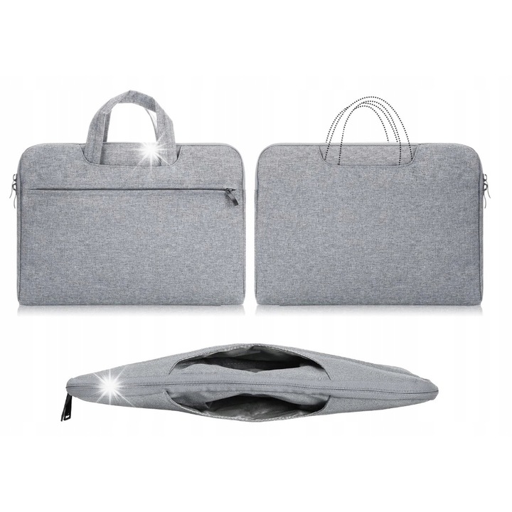 Geanta laptop DKM, universala, 14/15", protectie impotriva zgarieturilor, impermeabila, 39,5x28x2,5cm