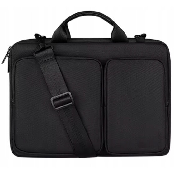 Geanta laptop DKM, 14-15,4 inch, waterproof, cu curea reglabila, 36x25x3,5cm, set de protectie 360
