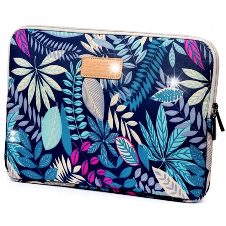 Husa laptop, DKM, 13-14 inch, impermeabila, interior din plus, 36,5x26x1,7cm