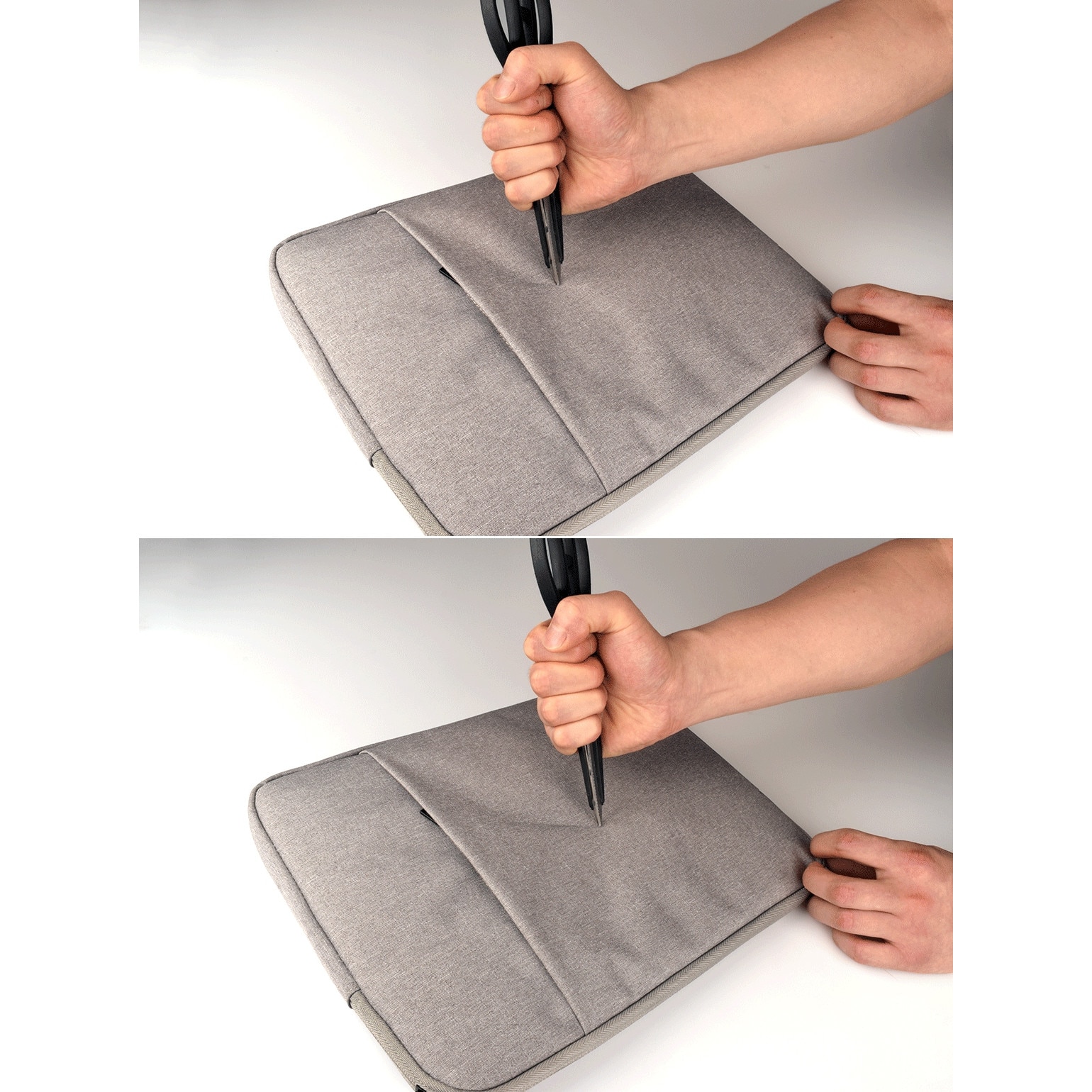 DKM, Husa laptop textil cu captuseala plus si spuma densa, rezistenta la apa, cu dublu fermoar si buzunare laterale, pentru 13,3 inch, Roz, 34x24x1.7 cm