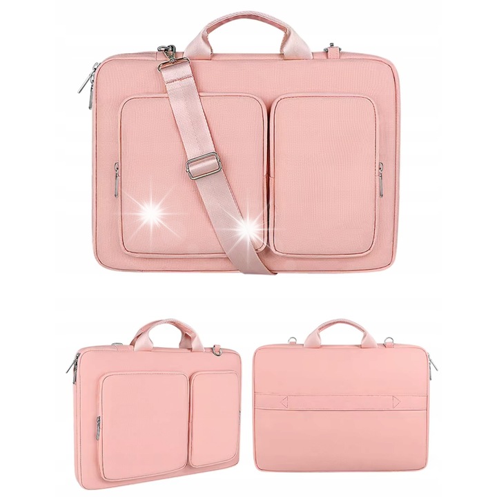 DKM laptop táska, univerzális, 14-15,4 hüvelyk, vízálló, több rekesszel, 36x25x3,5cm