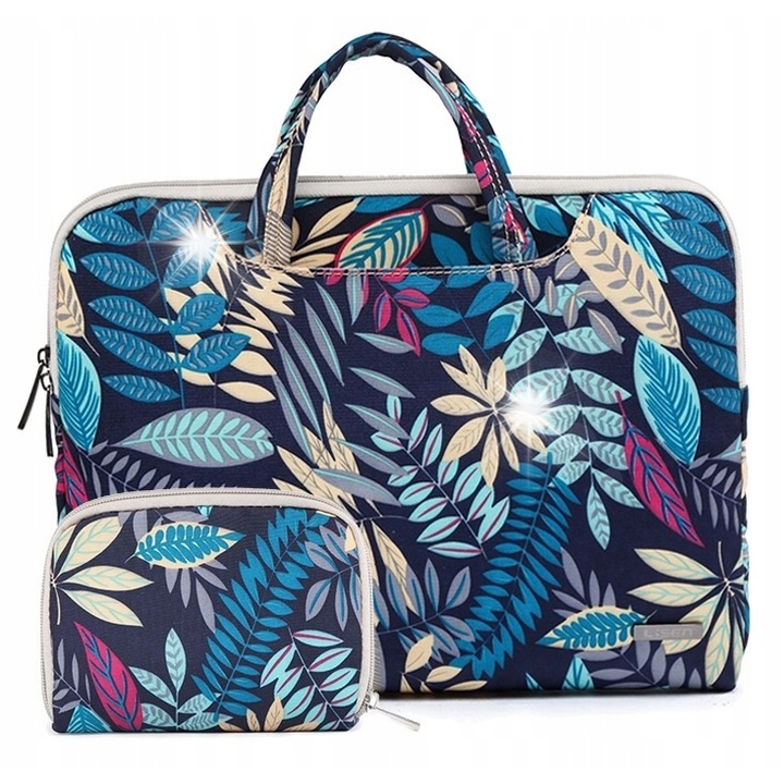 Geanta laptop DKM, universala, 12,5-14 inch, impermeabila, cu husa, 34x25x2,5cm, culoare neagra