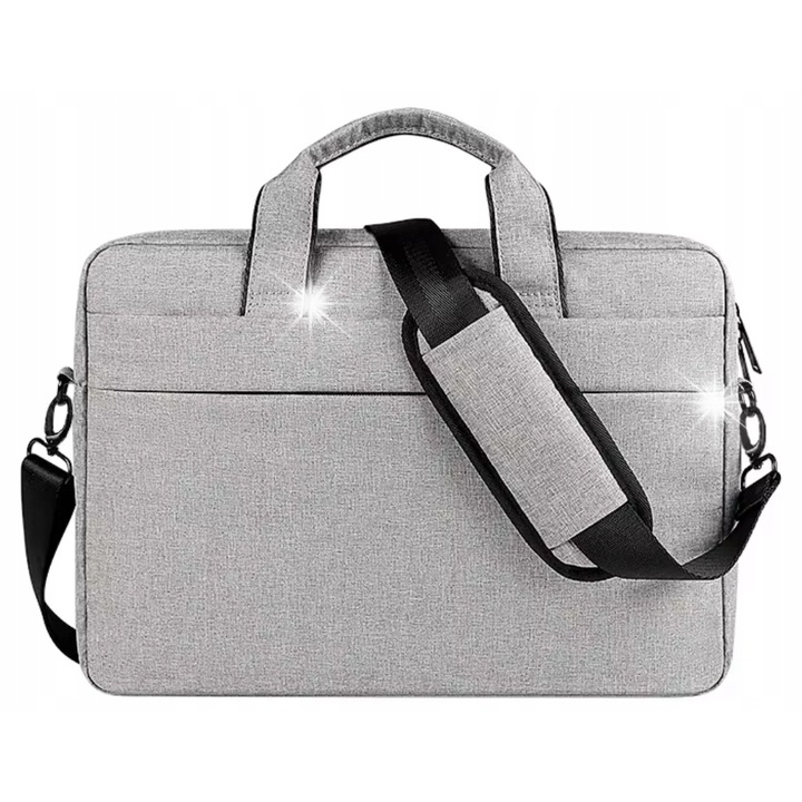Geanta laptop DKM, 15-17 inch, impermeabila, cu curea reglabila, 40x29x4,5cm