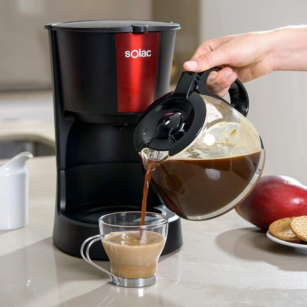 Espressor cafea Solac Stillo Digital 1.2l inox negru 900W 12 cesti
