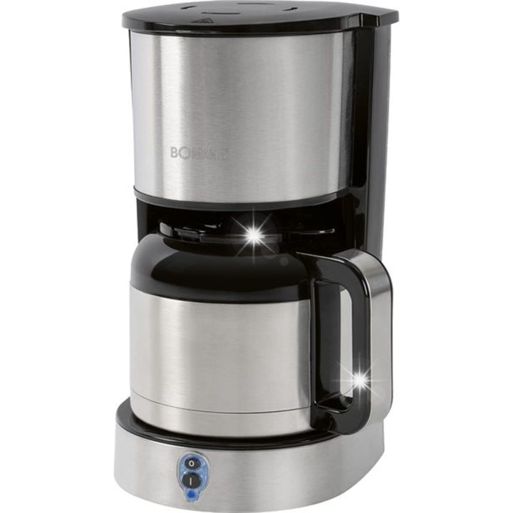 Expres termic de cafea Bomann KA 6037 CB, 8-10 cani, recipient din otel inoxidabil, 1,2 litri